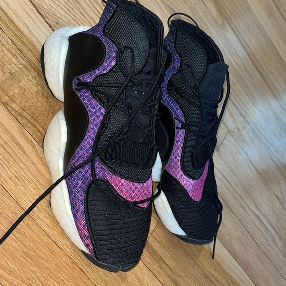adidas Crazy BYW J 'Purple Snakeskin' sneakers size 4.5 - Picture 2 of 9